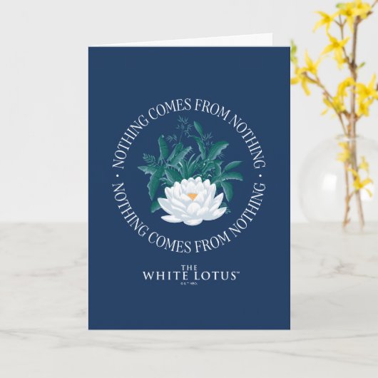 Niets komt uit het niets - de witte lotus kaart (Gele Bloem)