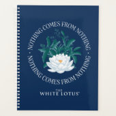 Niets komt uit het niets - de witte lotus planner (Voorkant)