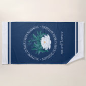 Niets komt uit het niets - de witte lotus strandlaken (Voorkant)