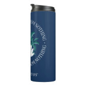 Niets komt uit het niets - de witte lotus thermosbeker (Geroteerd rechts)