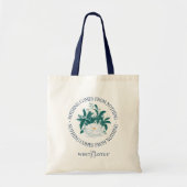Niets komt uit het niets - de witte lotus tote bag (Voorkant)