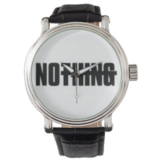 "Niets" Let op | Reloj | pata[Nihilisme (ø)] Ya! Horloge