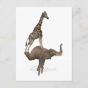 Niets lijkt onmogelijk voor beste vrienden feestdagenkaart