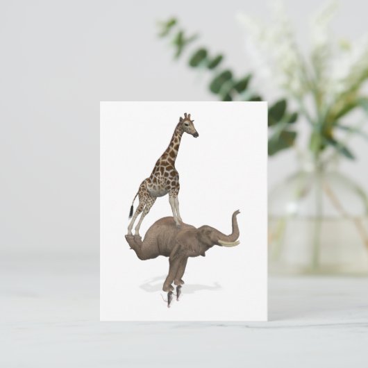 Niets lijkt onmogelijk voor de beste vrienden feestdagenkaart (Staand voorkant)