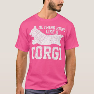 Niets loopt als een Corgi, grappige hond voor mann T-shirt