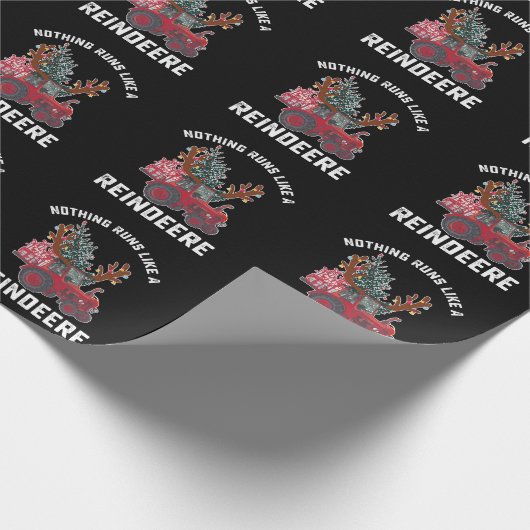 Niets loopt als een rendier cadeaupapier (Hoek)