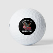 Niets loopt als een rendier golfballen (Voorkant)