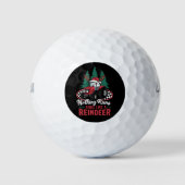 Niets loopt als een rendier kersttractor golfballen (Voorkant)