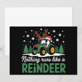 Niets loopt als een rendier Kersttractor Kaart (Voorkant / Achterkant)