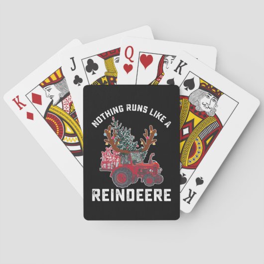 Niets loopt als een rendier pokerkaarten (Achterkant)