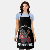 Niets loopt als een rendier schort (Gedragen)