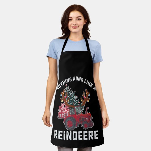 Niets loopt als een rendier schort (Gedragen)