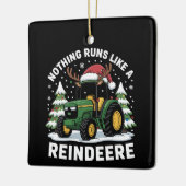 Niets loopt als een rendierere kersttractor keramisch ornament (Links)
