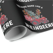 Niets loopt als een rendiertrekker rendier cadeaupapier (Rol Hoek)