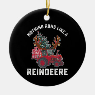 Niets loopt als een rendiertrekker rendier keramisch ornament
