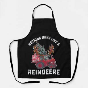 Niets loopt als een rendiertrekker rendier schort
