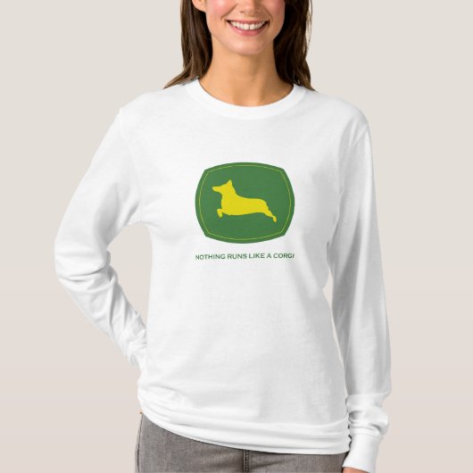 Niets loopt als een T-shirt van Corgi Dames Longsl (Voorkant)