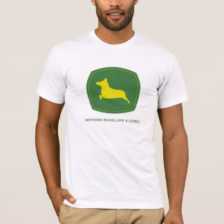 Niets loopt als een T-shirt van Corgi-Mannen