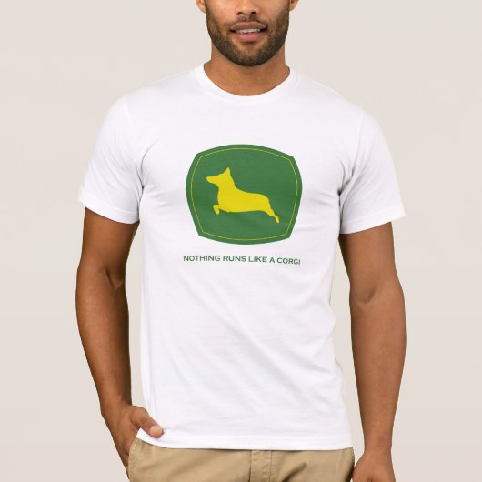 Niets loopt als een T-shirt van Corgi-Mannen (Voorkant)