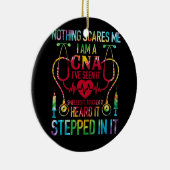 Niets maakt me bang dat CNA Zurse Job Lover CNA Zu Keramisch Ornament (Rechts)