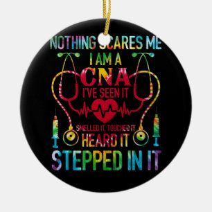 Niets maakt me bang dat CNA Zurse Job Lover CNA Zu Keramisch Ornament