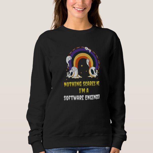 Niets maakt me bang, ik ben software engineer trui (Voorkant)