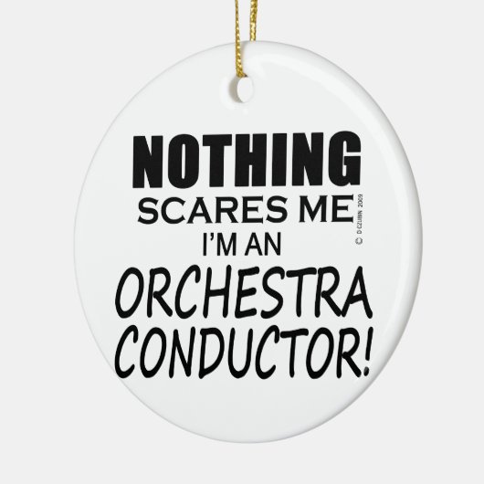 Niets maakt me gek op Orchestra Conductor Keramisch Ornament (Links)