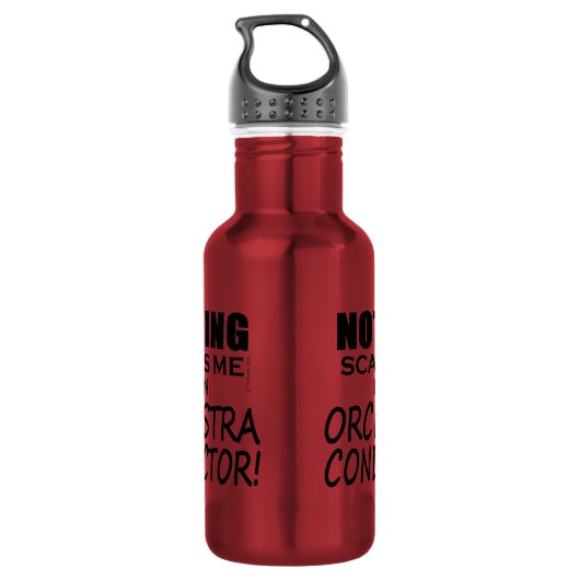 Niets maakt me gek op Orchestra Conductor Waterfles (Achterkant)