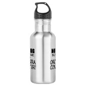 Niets maakt me gek op Orchestra Conductor Waterfles (Achterkant)