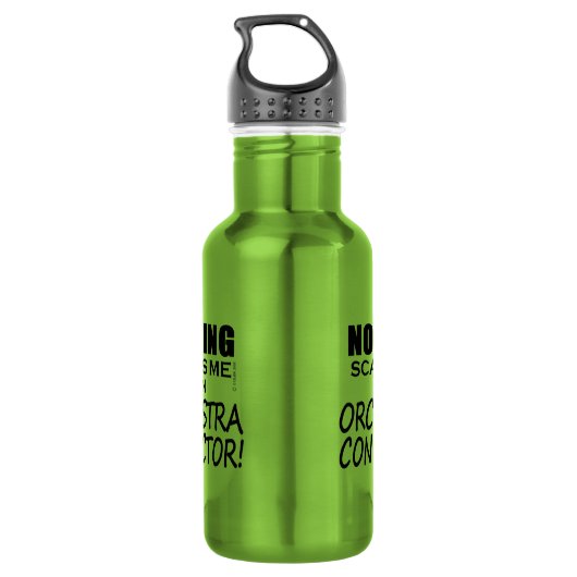 Niets maakt me gek op Orchestra Conductor Waterfles (Achterkant)