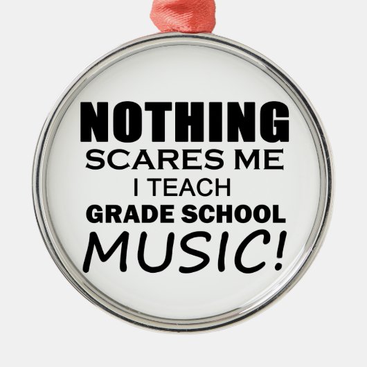 Niets maakt me Graad School Music Metalen Ornament (Voorkant)