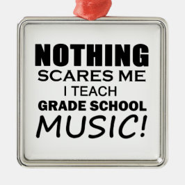 Niets maakt me Graad School Music Metalen Ornament