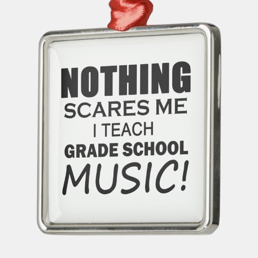 Niets maakt me Graad School Music Metalen Ornament (Links)