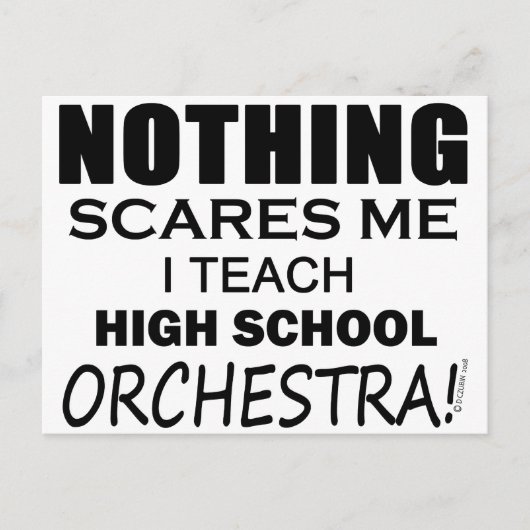Niets maakt me het High School Orchestra uit Briefkaart (Voorkant)