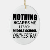 Niets maakt me Midden School Orchestra gek Keramisch Ornament (Rechts)