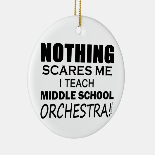 Niets maakt me Midden School Orchestra gek Keramisch Ornament (Rechts)