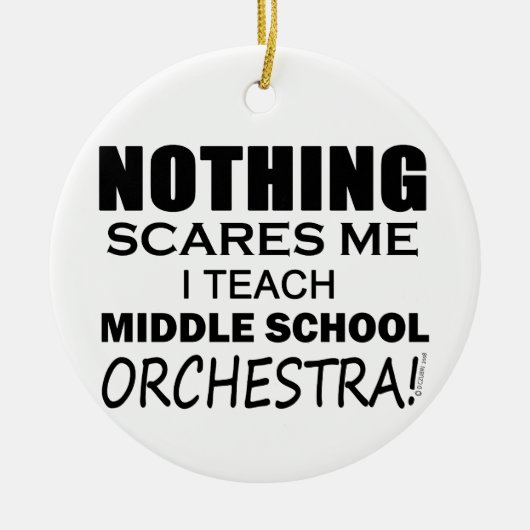Niets maakt me Midden School Orchestra gek Keramisch Ornament (Voorkant)