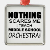 Niets maakt me Midden School Orchestra gek Metalen Ornament (Voorkant)