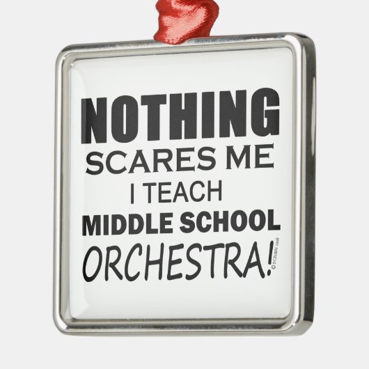 Niets maakt me Midden School Orchestra gek Metalen Ornament (Links)