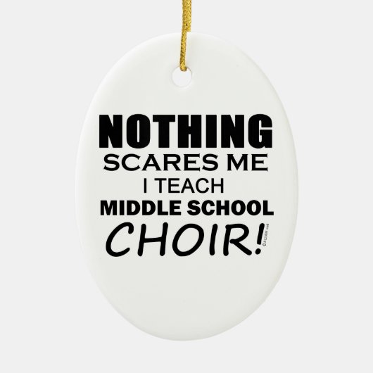 Niets maakt me MidSchool Choir uit Keramisch Ornament (Voorkant)