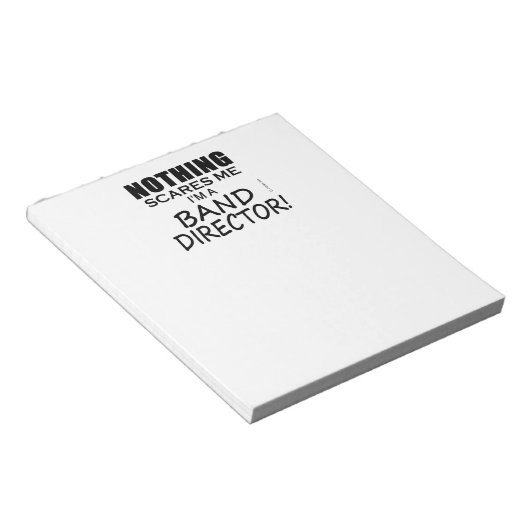 Niets maakt me uit, Band Director Notitieblok (Schuin)