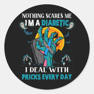 Niets maakt me uit dat ik een diabetes type 1 2 be ronde sticker