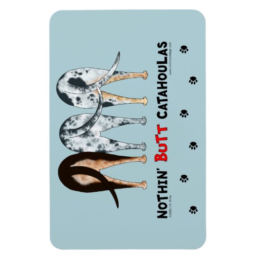 Niets, maar Catahoulas Magneet (Verticaal)