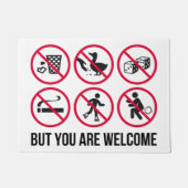 Niets, maar je bent welkom deurmat (Voorkant)