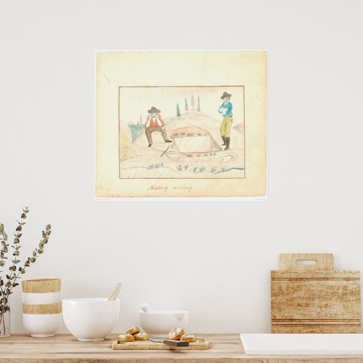 Niets maken (1602A) Poster (Keuken)