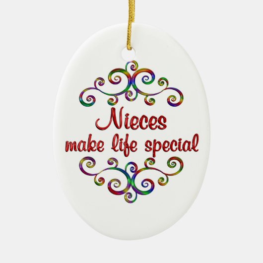 Niets maken Life Speciaal Keramisch Ornament (Voorkant)