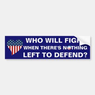 Niets meer te Verdedigen Bumpersticker
