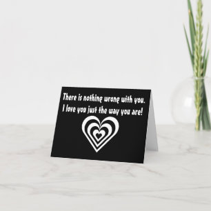 Niets mis met je! kaart