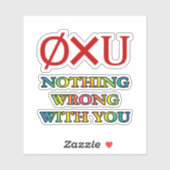 Niets mis met jou sticker (Vel)