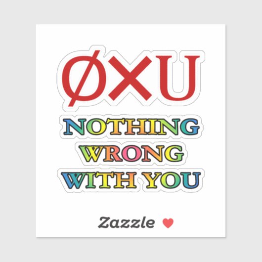 Niets mis met jou sticker (Vel)